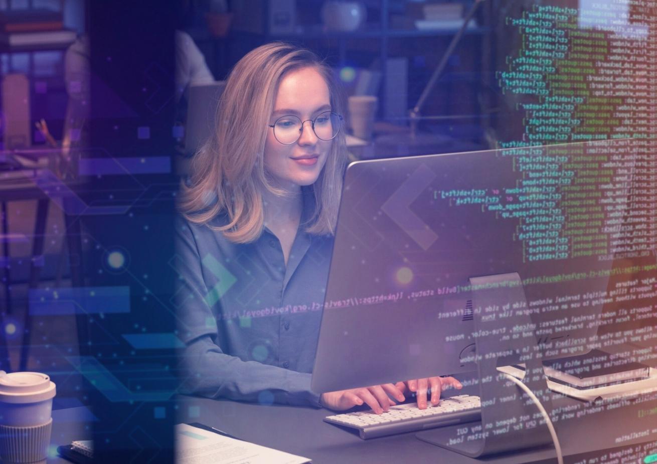 Developer analyzing game performance metrics on screen